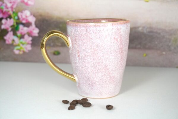 Werner Voss Henkelbecher Kaffeebecher Feines Rosa