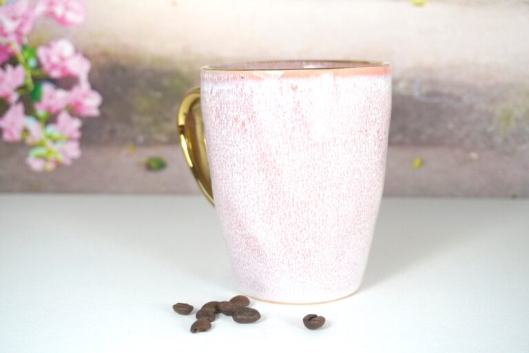 Werner Voss Henkelbecher Kaffeebecher Feines Rosa