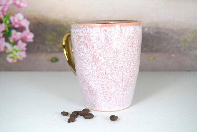 Werner Voss Henkelbecher Kaffeebecher Feines Rosa