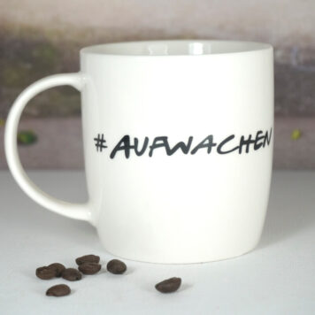 Wurm Henkelbecher Sprüche Tasse Aufwachen