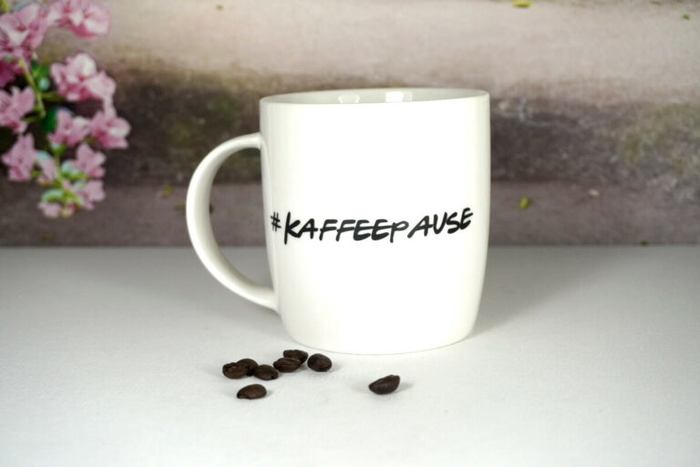 Wurm Henkelbecher Sprüche Tasse Kaffeepause