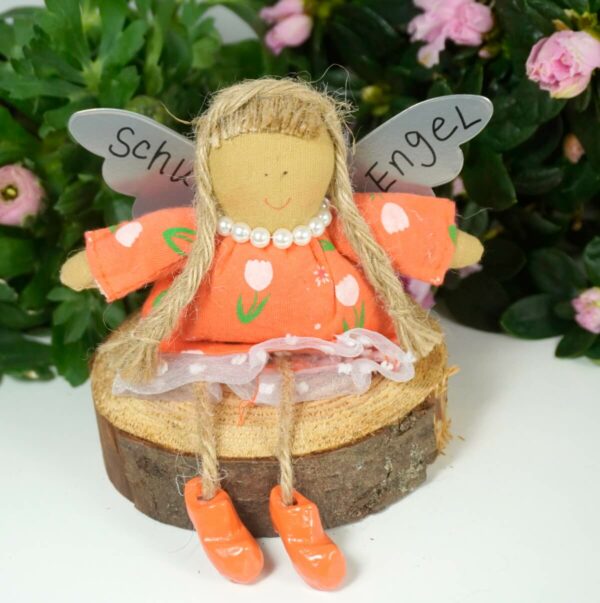 Baden Schutzengel Aufhänger Leni Kleid Orange