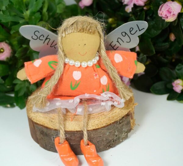 Baden Schutzengel Aufhänger Leni Kleid Orange