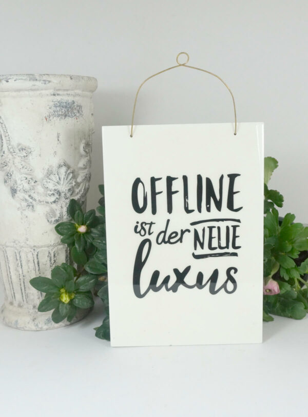 Deko Holzschild Offline ist der Neue Luxus