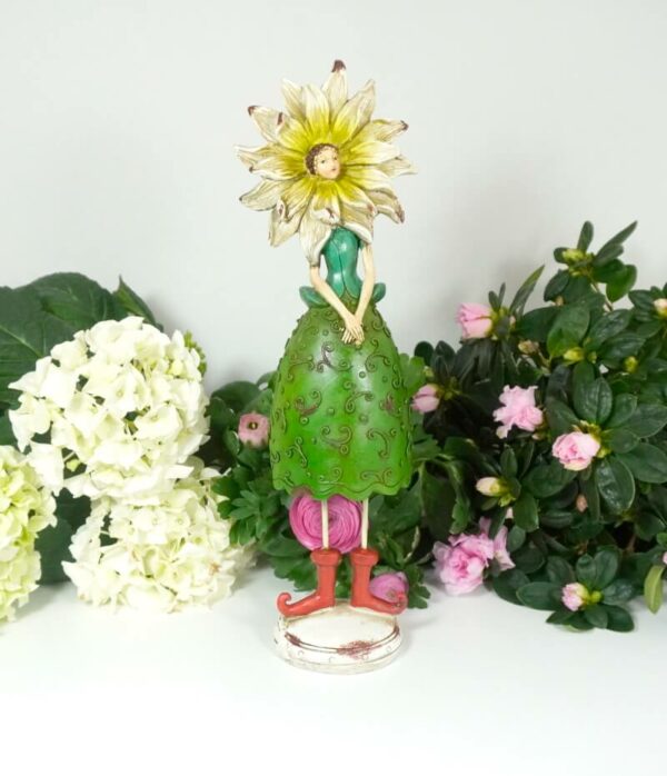 Dekofigur Glücksbringer Blütenelfe Fee Blumenmädchen