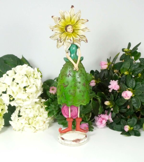 Dekofigur Glücksbringer Blütenelfe Fee Blumenmädchen