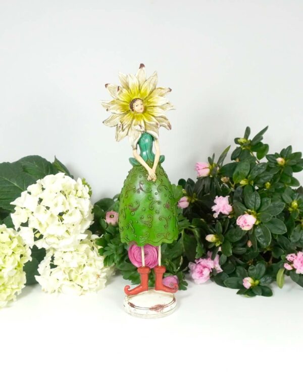 Dekofigur Glücksbringer Blütenelfe Fee Blumenmädchen