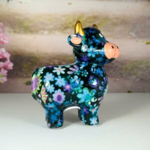 Pomme Pidou Spardose Kuh Little Maggie Blau