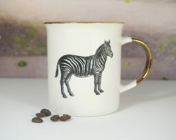 Werner Voß Henkelbecher Kaffeebecher Wild Cup Zebra