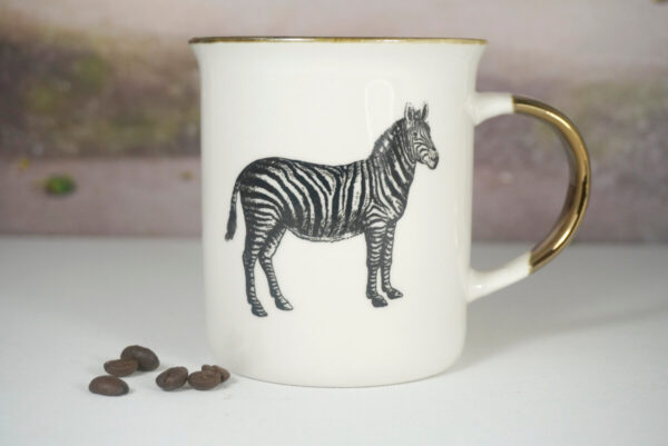 Werner Voß Henkelbecher Kaffeebecher Wild Cup Zebra