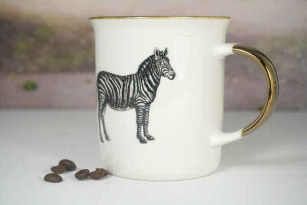 Werner Voß Henkelbecher Kaffeebecher Wild Cup Zebra
