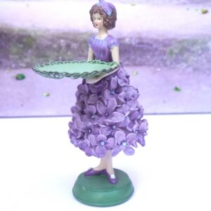Dekofigur Teelichthalter Kerzenhalter Blumenmädchen Fliedermädchen