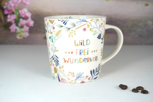 PPD Henkelbecher Kaffeebecher Mug Wild Frei Wundervoll