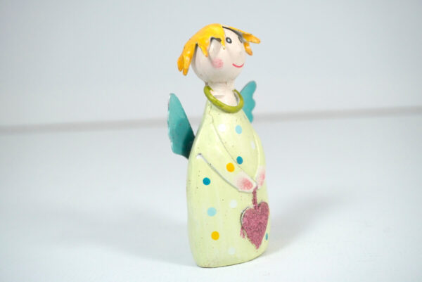 Pape Deko Figur Blechpuppe Schutzengel Little Lotta Mint