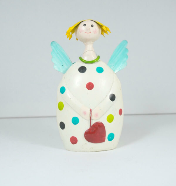 Pape Deko Figur Blechpuppe Schutzengel Lotta Bunte Punkte