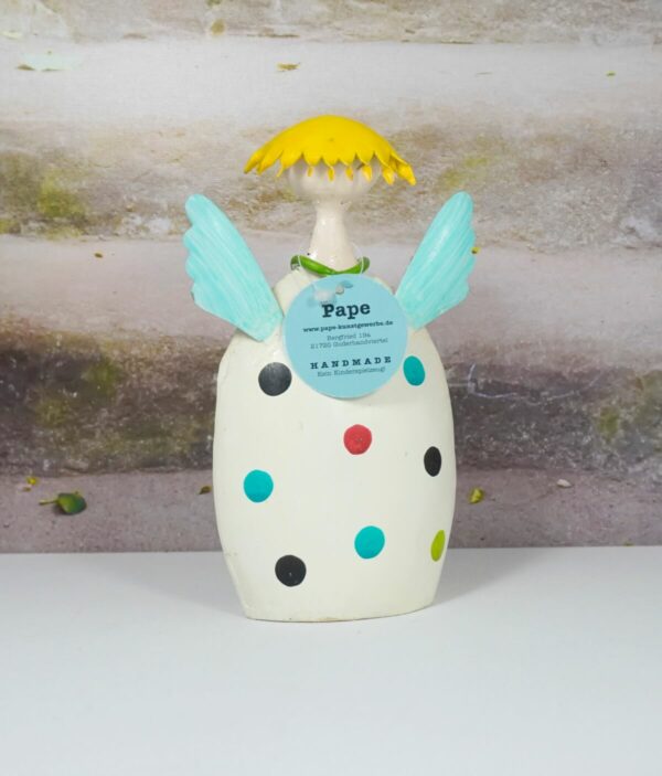 Pape Deko Figur Blechpuppe Schutzengel Lotta Bunte Punkte