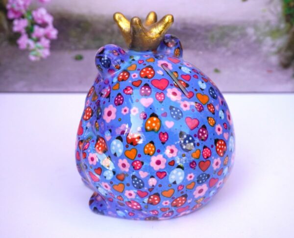 Pomme Pidou Spardose Money Bank Frosch Freddy Blue Marie