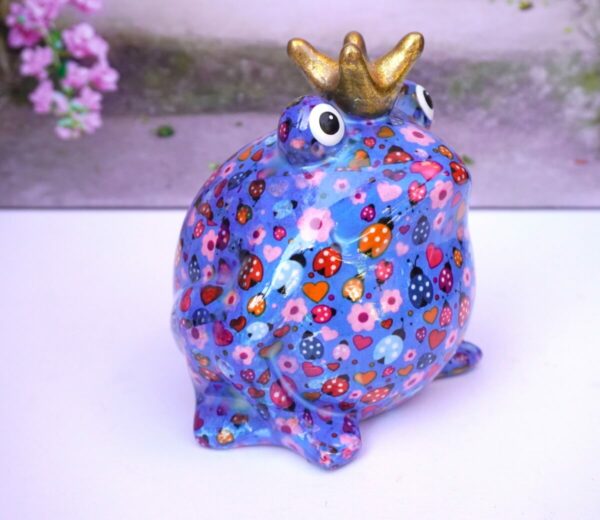 Pomme Pidou Spardose Money Bank Frosch Freddy Blue Marie