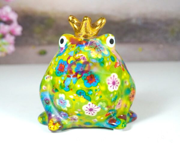 Pomme Pidou Spardose Money Bank Frosch Freddy Green Flower