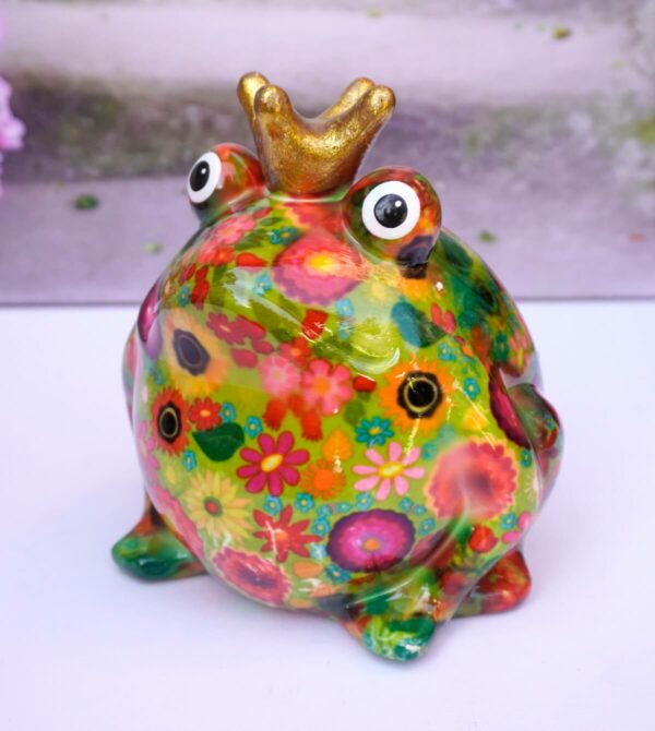 Pomme Pidou Spardose Money Bank Frosch Freddy Green Flower