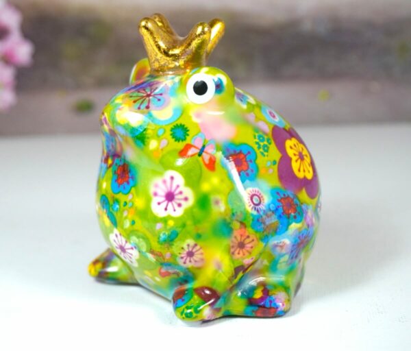 Pomme Pidou Spardose Money Bank Frosch Freddy Green Flower