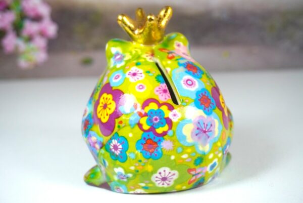 Pomme Pidou Spardose Money Bank Frosch Freddy Green Flower