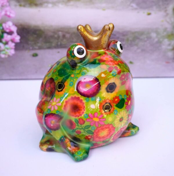 Pomme Pidou Spardose Money Bank Frosch Freddy Green Flower