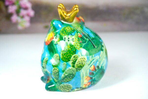 Pomme Pidou Spardose Money Bank Frosch Freddy Green Kaktee