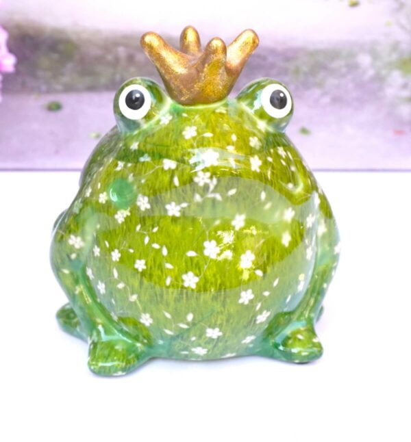 Pomme Pidou Spardose Money Bank Frosch Freddy Green White