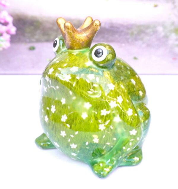 Pomme Pidou Spardose Money Bank Frosch Freddy Green White