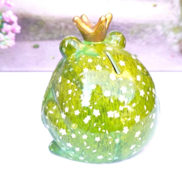 Pomme Pidou Spardose Money Bank Frosch Freddy Green White