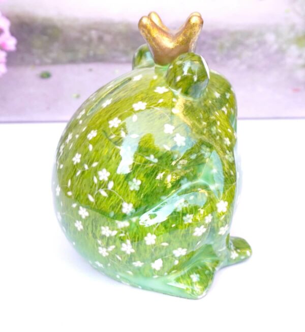 Pomme Pidou Spardose Money Bank Frosch Freddy Green White