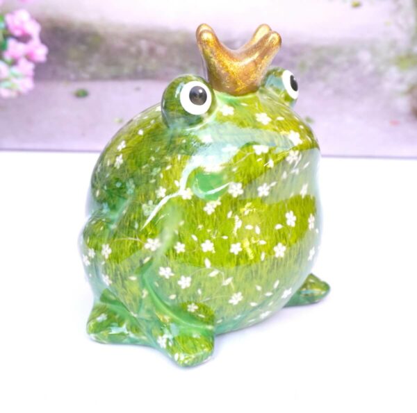 Pomme Pidou Spardose Money Bank Frosch Freddy Green White