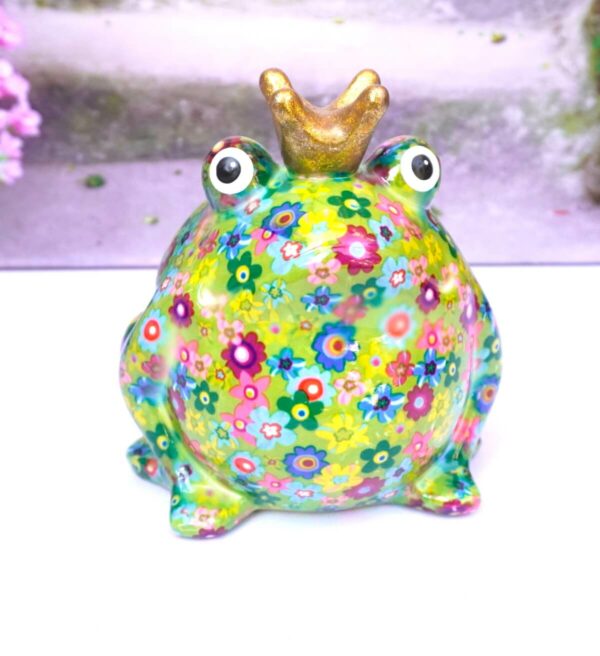 Pomme Pidou Spardose Money Bank Frosch Freddy Grün Bunt