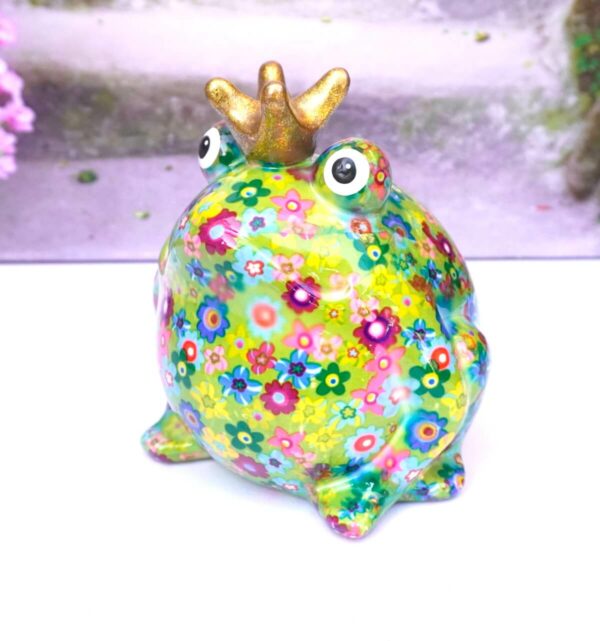 Pomme Pidou Spardose Money Bank Frosch Freddy Grün Bunt