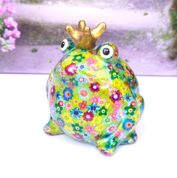 Pomme Pidou Spardose Money Bank Frosch Freddy Grün Bunt