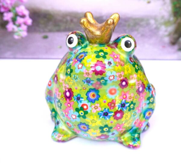 Pomme Pidou Spardose Money Bank Frosch Freddy Grün Bunt