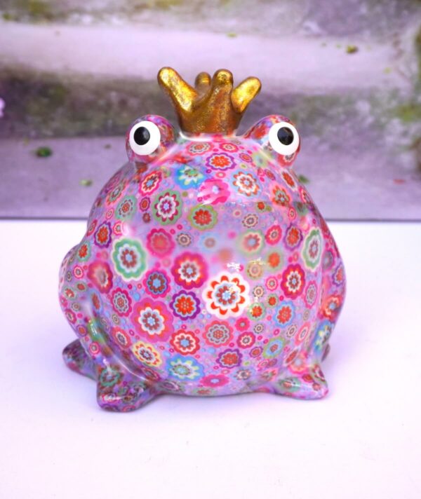 Pomme Pidou Spardose Money Bank Frosch Freddy Lila Flower