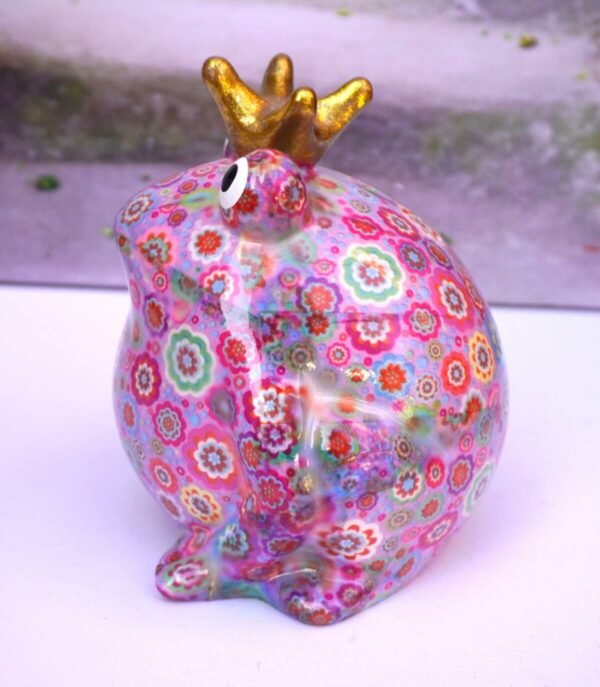 Pomme Pidou Spardose Money Bank Frosch Freddy Lila Flower