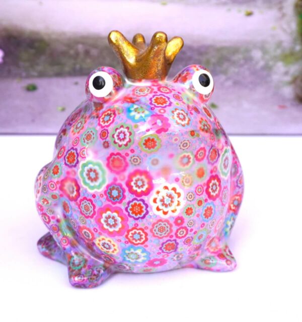 Pomme Pidou Spardose Money Bank Frosch Freddy Lila Flower