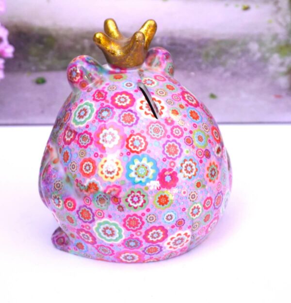 Pomme Pidou Spardose Money Bank Frosch Freddy Lila Flower