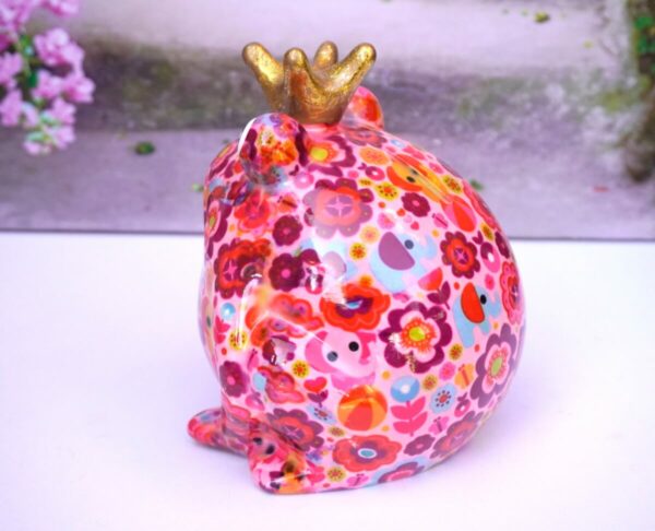 Pomme Pidou Spardose Money Bank Frosch Freddy Pink Flower