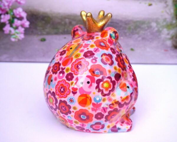 Pomme Pidou Spardose Money Bank Frosch Freddy Pink Flower