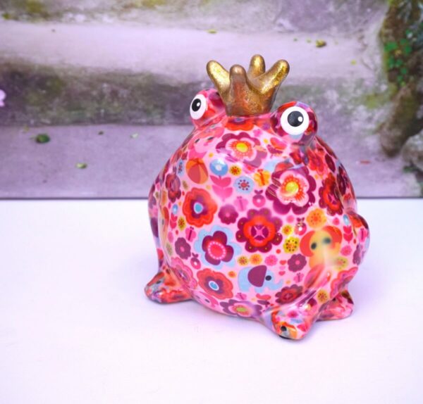 Pomme Pidou Spardose Money Bank Frosch Freddy Pink Flower