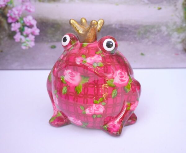 Pomme Pidou Spardose Money Bank Frosch Freddy Red Rose