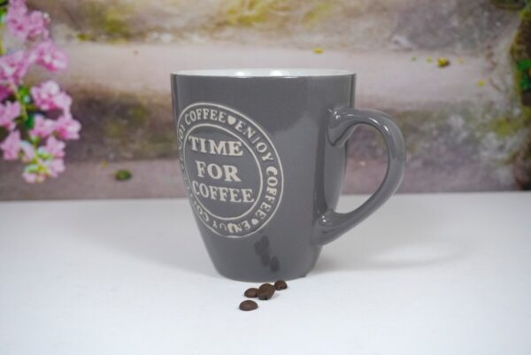 Wurm Henkelbecher Tasse Pott XL Time for Coffee Brown