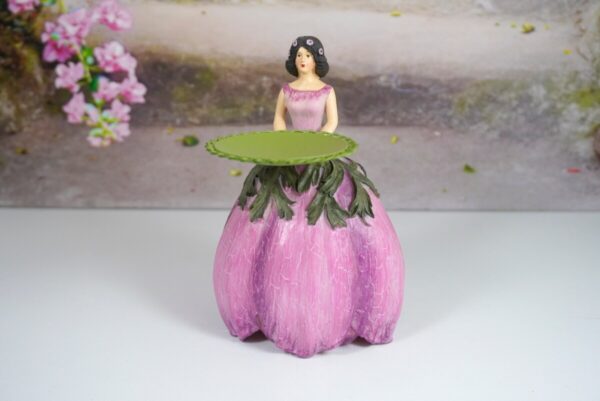 Dekofigur Teelichthalter Kerzenhalter Blumenmädchen Anemonenmädchen