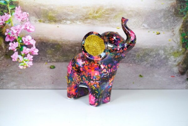 Pomme Pidou Spardose Money Bank Elefant Darcy Pink Graffiti Edition