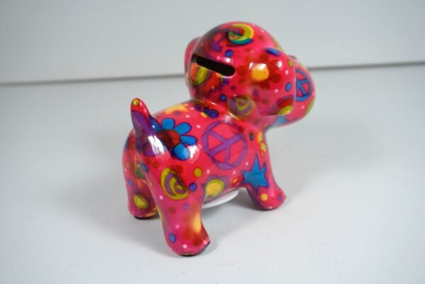 Pomme Pidou Spardose Petite Hund Doggy Pink Peace