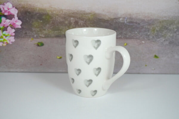 Wurm Henkelbecher Kaffeetasse Grey Heart